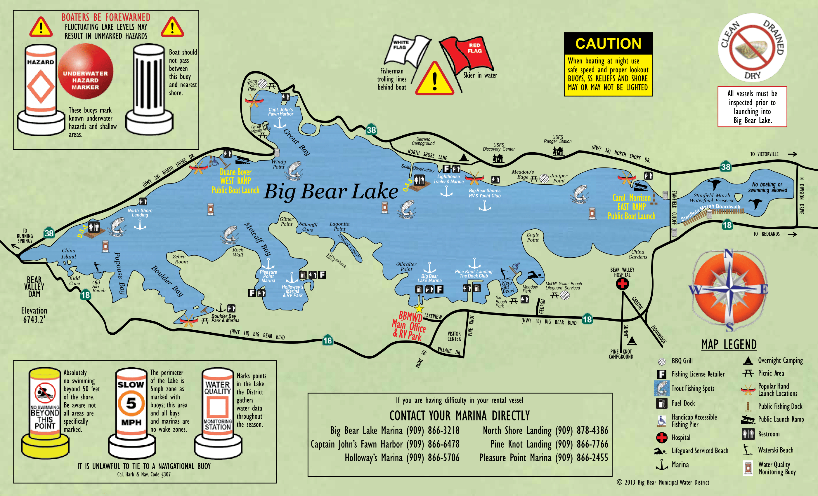 Big Bear Lake Map Big Bear California Map Get Boards